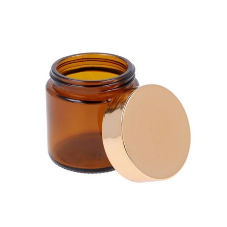 βαζάκι 50ml χρυσό κάπάκι